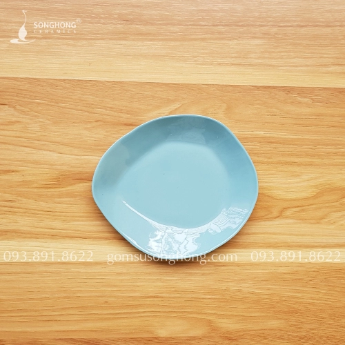 Đĩa Giọt Lệ Gốm Nặn Tay Đất Trộn Màu