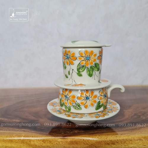 Tách Cafe Phin Gốm - Mẫu 1