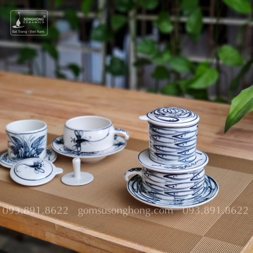 Tách Cafe Phin Gốm - Mẫu 5
