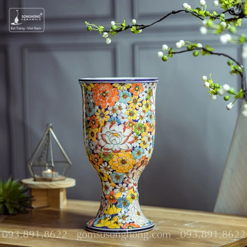 Bình Decor Phong Cách Indochine Tân Cổ Điển - Mẫu 2