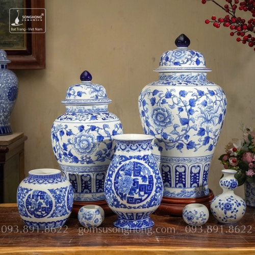 Bình Decor Phong Cách Indochine Tân Cổ Điển - Mẫu 16