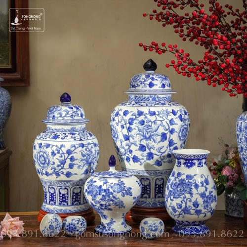 Bình Decor Phong Cách Indochine Tân Cổ Điển - Mẫu 18