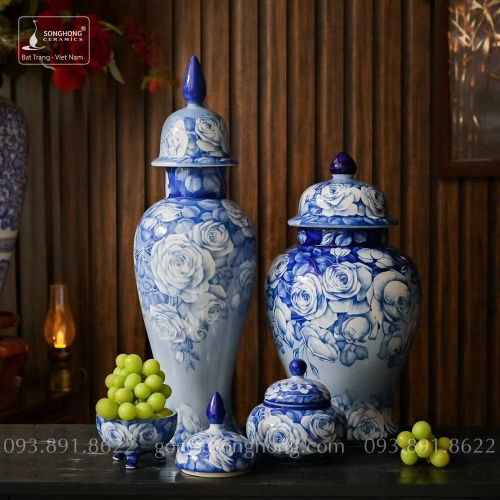 Bình Decor Phong Cách Indochine Tân Cổ Điển - Mẫu 23