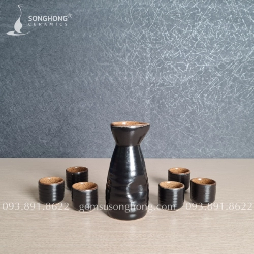 Bộ Bình Gốm Rượu Sake - Soju 200ml - SKMB01