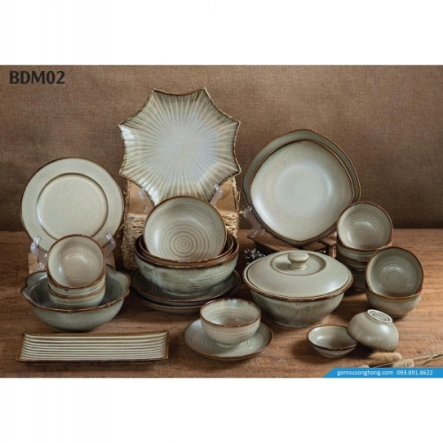 Bát Đĩa Men Hỏa Biến - BDM02