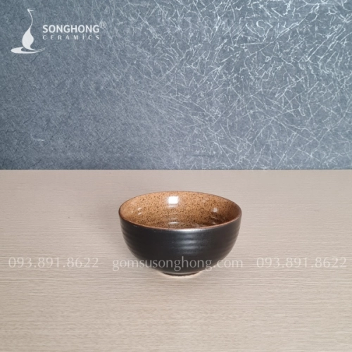 Bát Cơm Gốm Nâu Cát