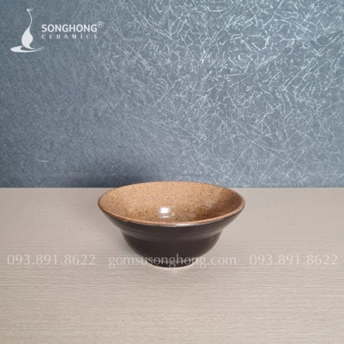 Tô Chiết Yêu Gốm 16cm Nâu Cát