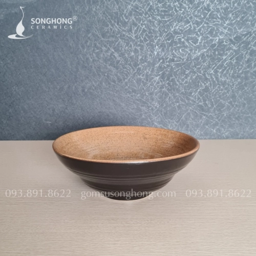 Tô Chiết Yêu Gốm 22cm Nâu Cát