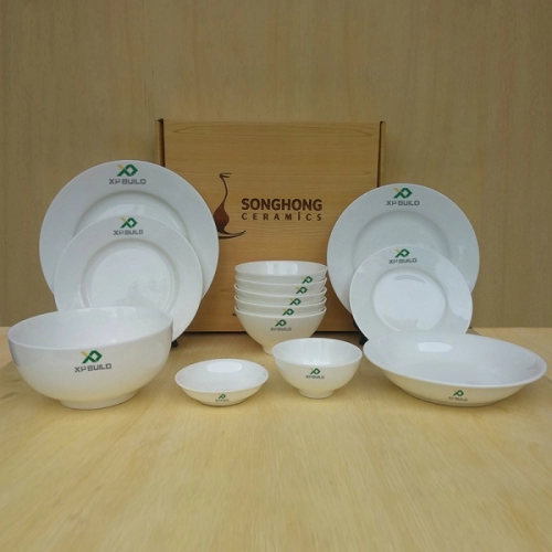 Bộ Đồ Ăn In Logo & Tên Riêng