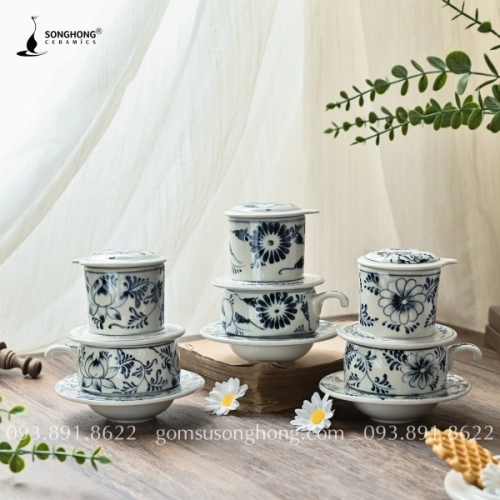 Tách Cafe Phin Gốm - Mẫu 9