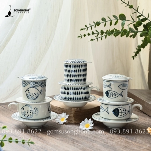 Tách Cafe Phin Gốm - Mẫu 20