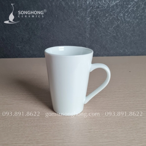 Cốc (Ca) Sứ Trắng 400ml - M2