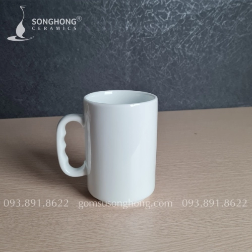 Cốc (Ca) Sứ Trắng 500ml - M5