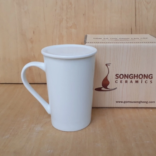 Cốc (Ca) Sứ Trắng 320ml - M10