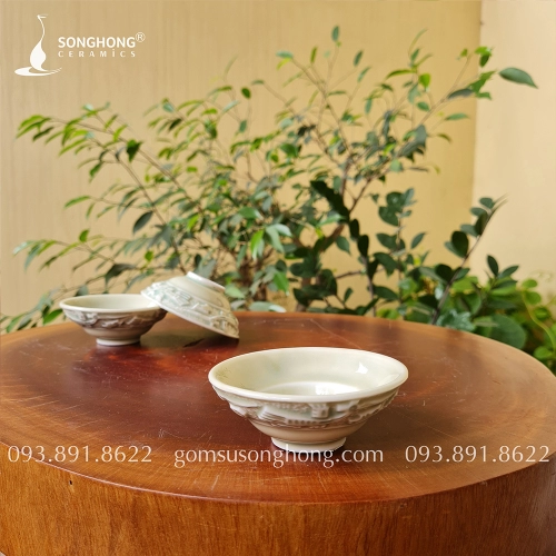 Bát Rượu Gốm Trống Đồng Đông Sơn