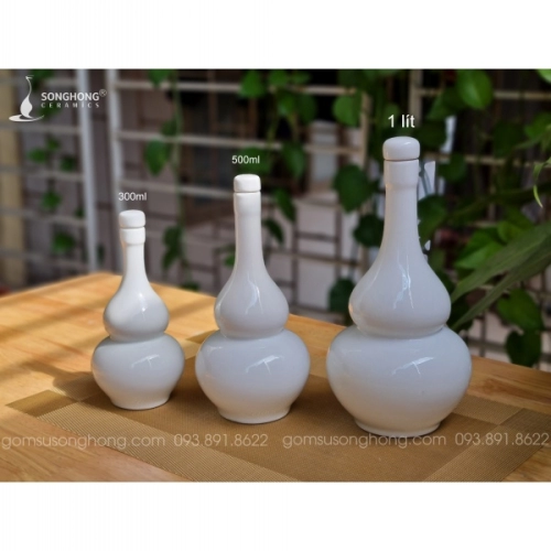 Nậm Rượu Sứ Hồ Lô 300ml