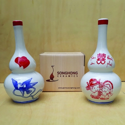 Nậm Rượu 500ml Men Màu - M10