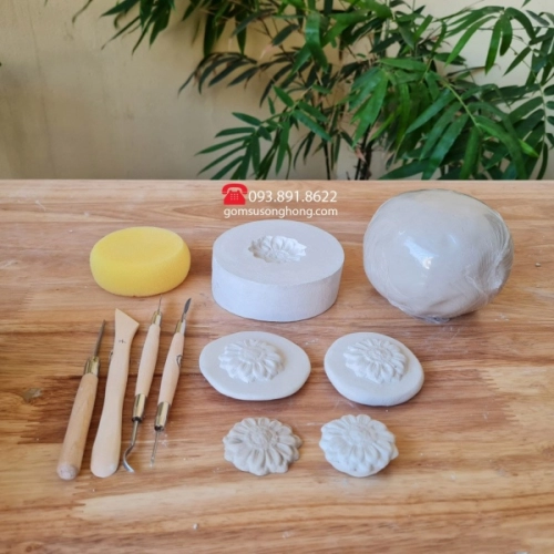 Khuôn In Gốm Hình Hoa Hướng Dương